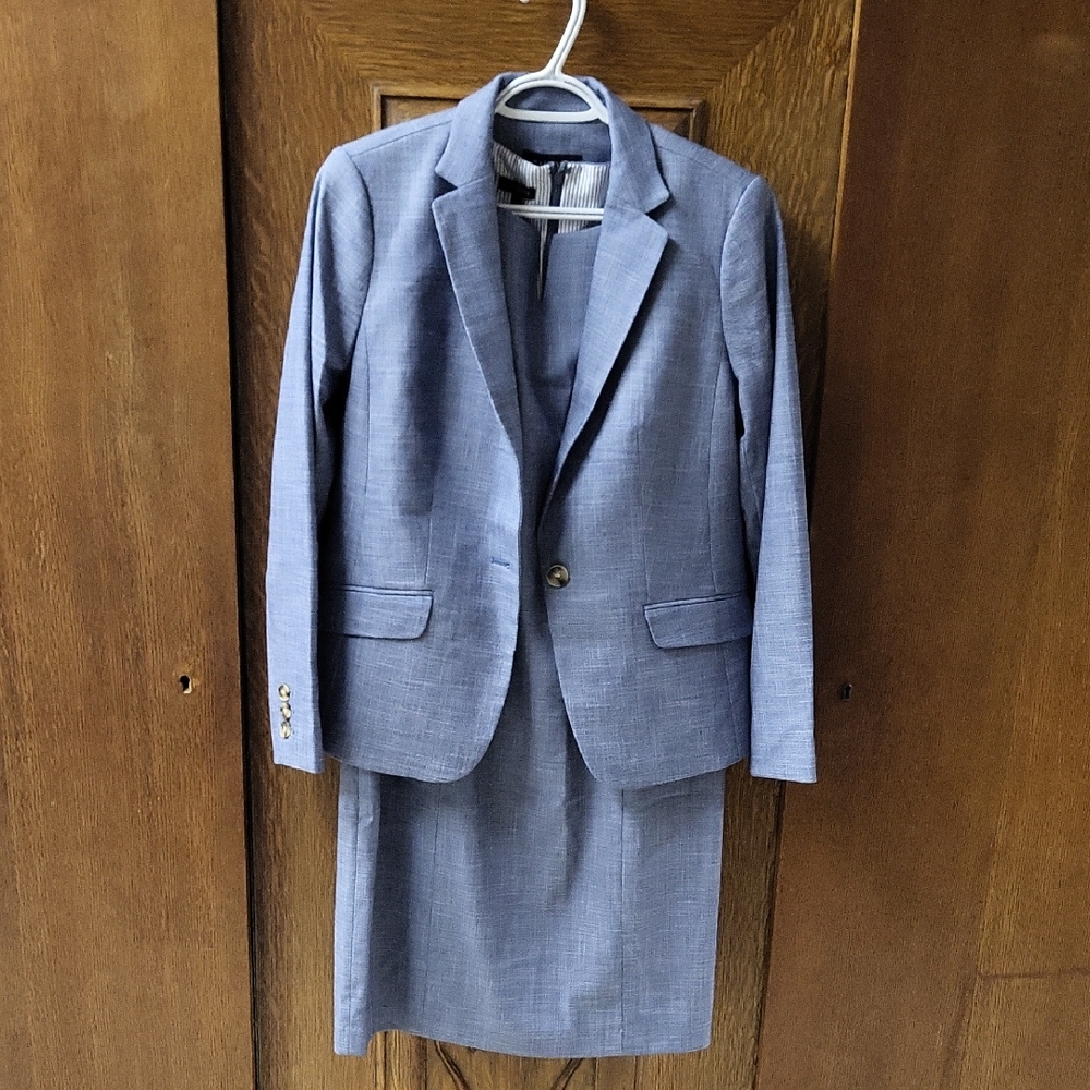 New Talbots Light Blue Womens  Suit